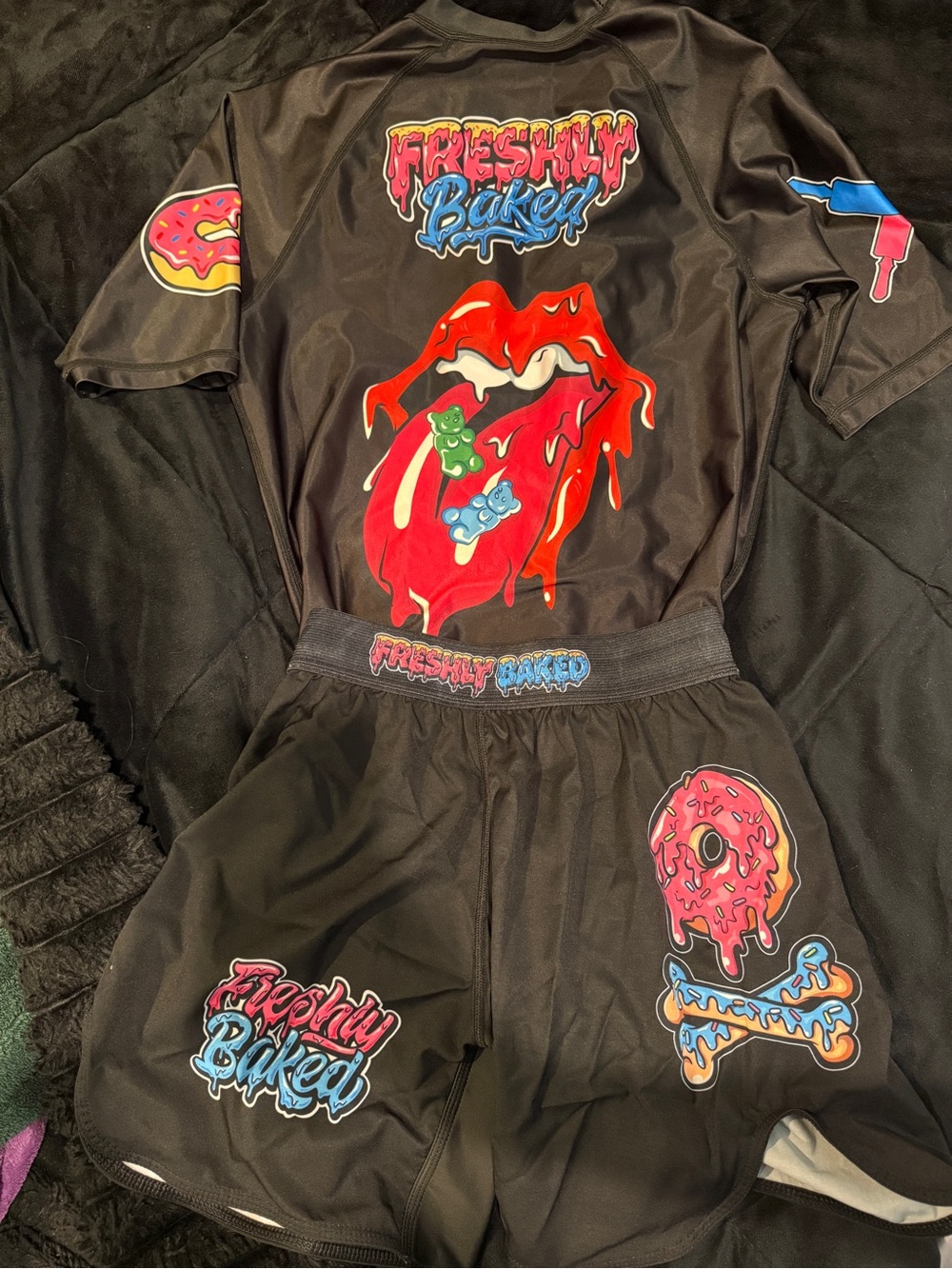 Bjj rashguard set, xs top, s bottom